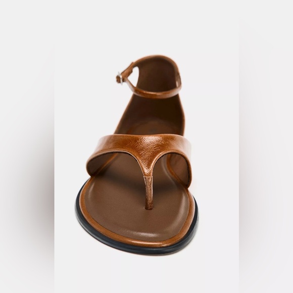 ZARA Leather Toe Sandals - Picture 3 of 4